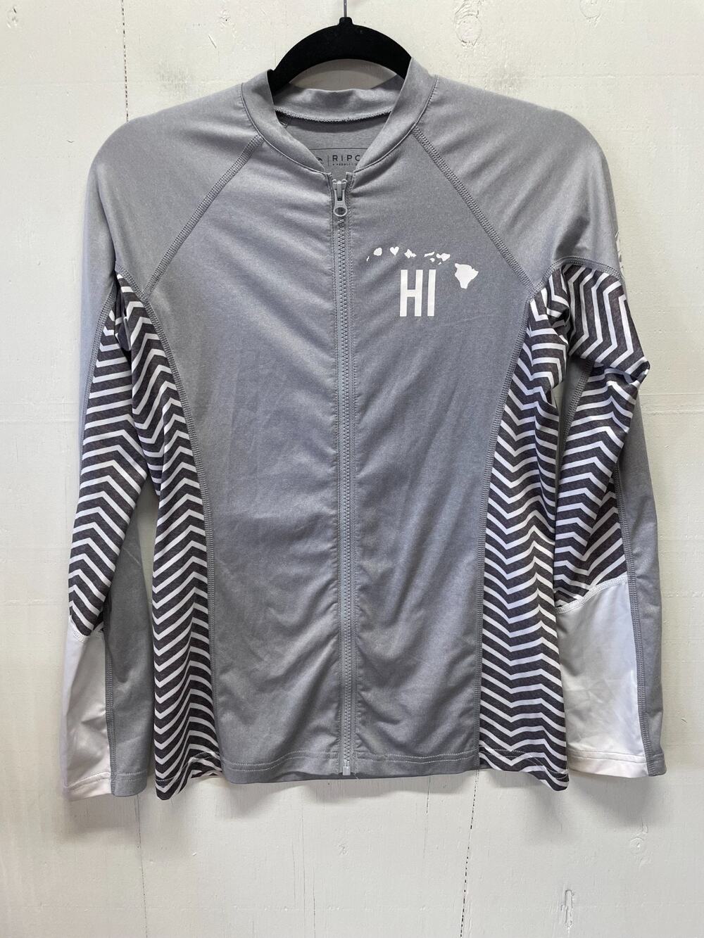 Rip Curl Women s Performance Fit Rashguard Shirt Jacket XL UPF 50+ HI Graphic
